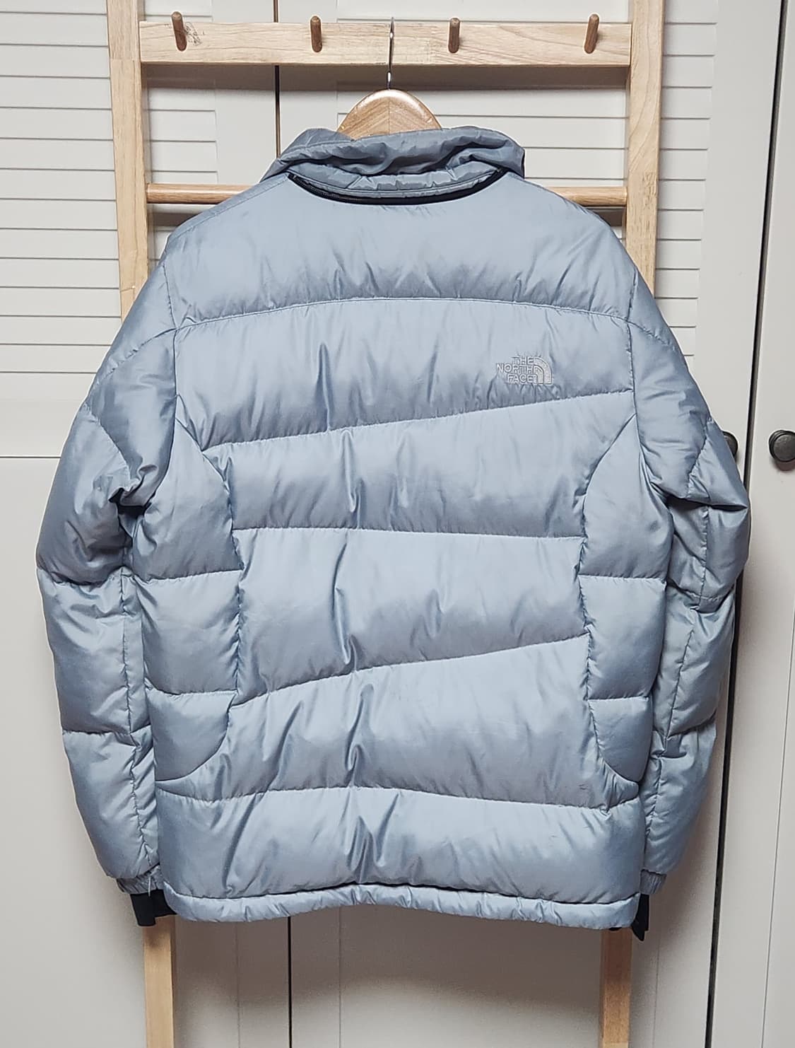 노스페이스 스카이블루 눕시 900 필 파워 패딩 자켓 상품이미지3