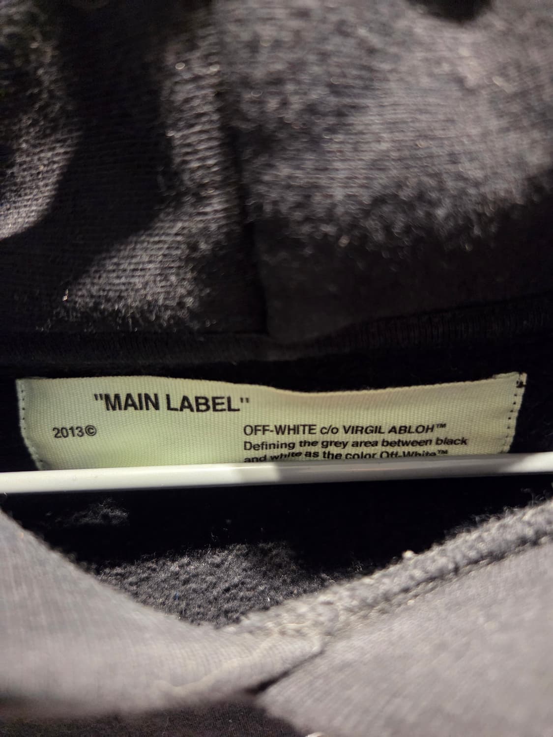 Off-White NOT REAL 블랙 후드티 M 상품이미지2