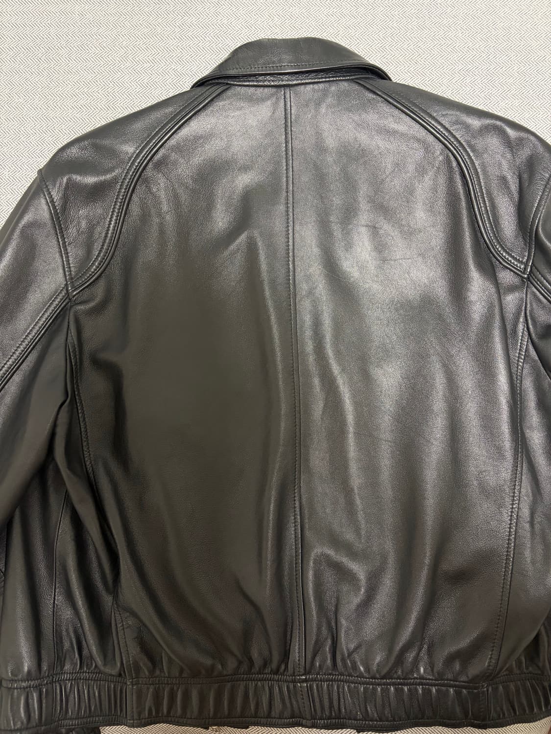 유스 레더 봄버 L 상품이미지4