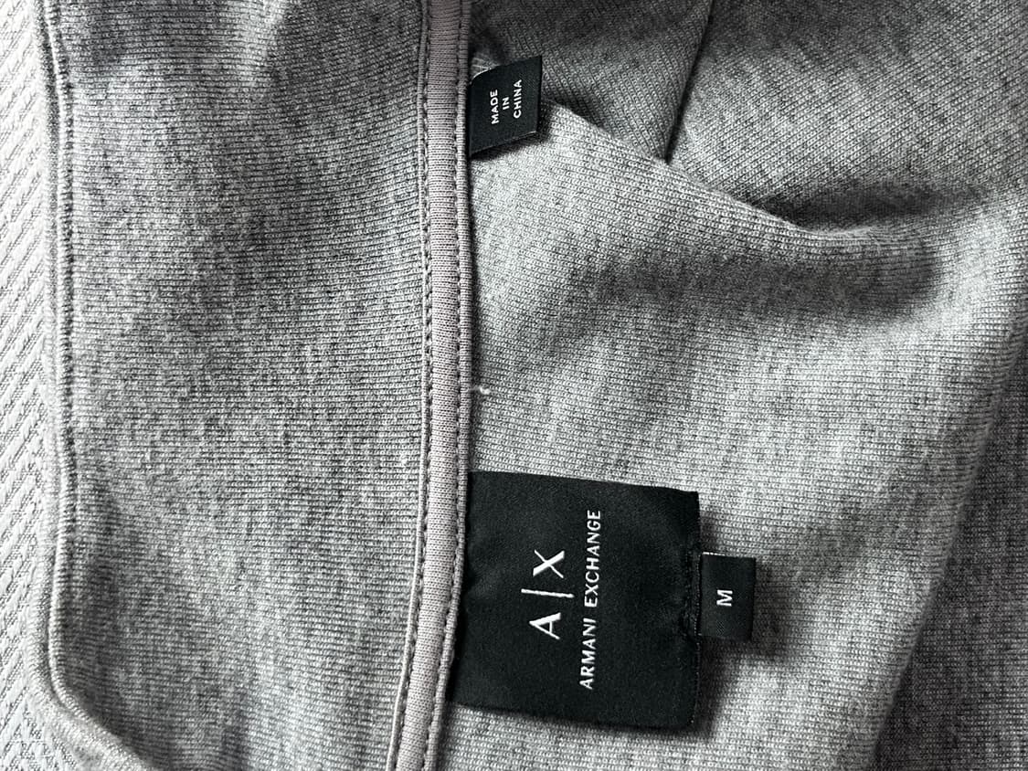 A|X 아르마니 익스체인지 그레이 코튼 집업 자켓 M 상품이미지8