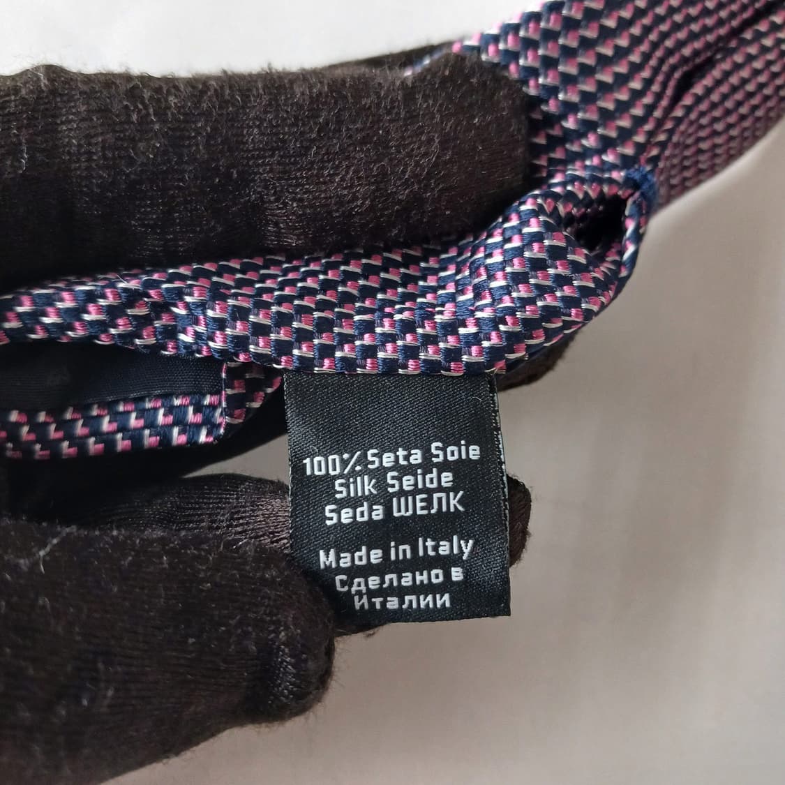 휴고보스 실크 마이크로 패턴 슬림 넥타이 7.9cm A+등급 A19549 상품이미지9