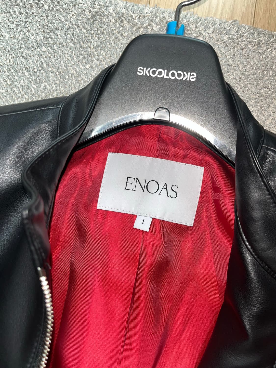 에노아스 MARIUS LEATHER BIKER JACKET 상품이미지5