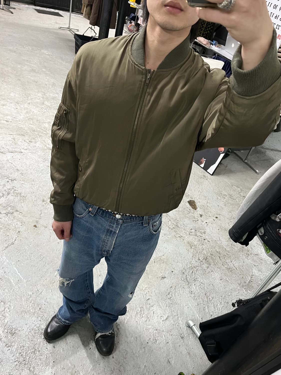 vtg ma-1 bomber jacket 상품이미지2