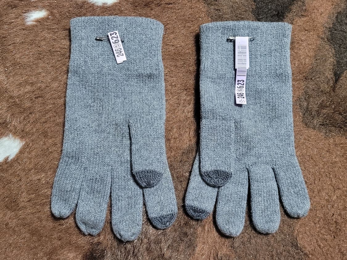 폴로 랄프로렌 남성용 회색 모 장갑 상품이미지2