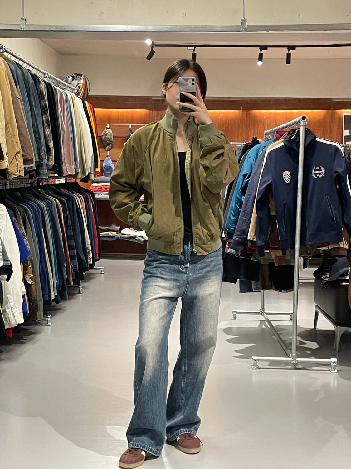 빈티지 체크 자켓   상품이미지4