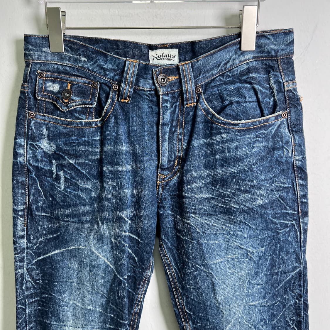 Nylaus 워싱 플레어 데님 팬츠 31 상품이미지4