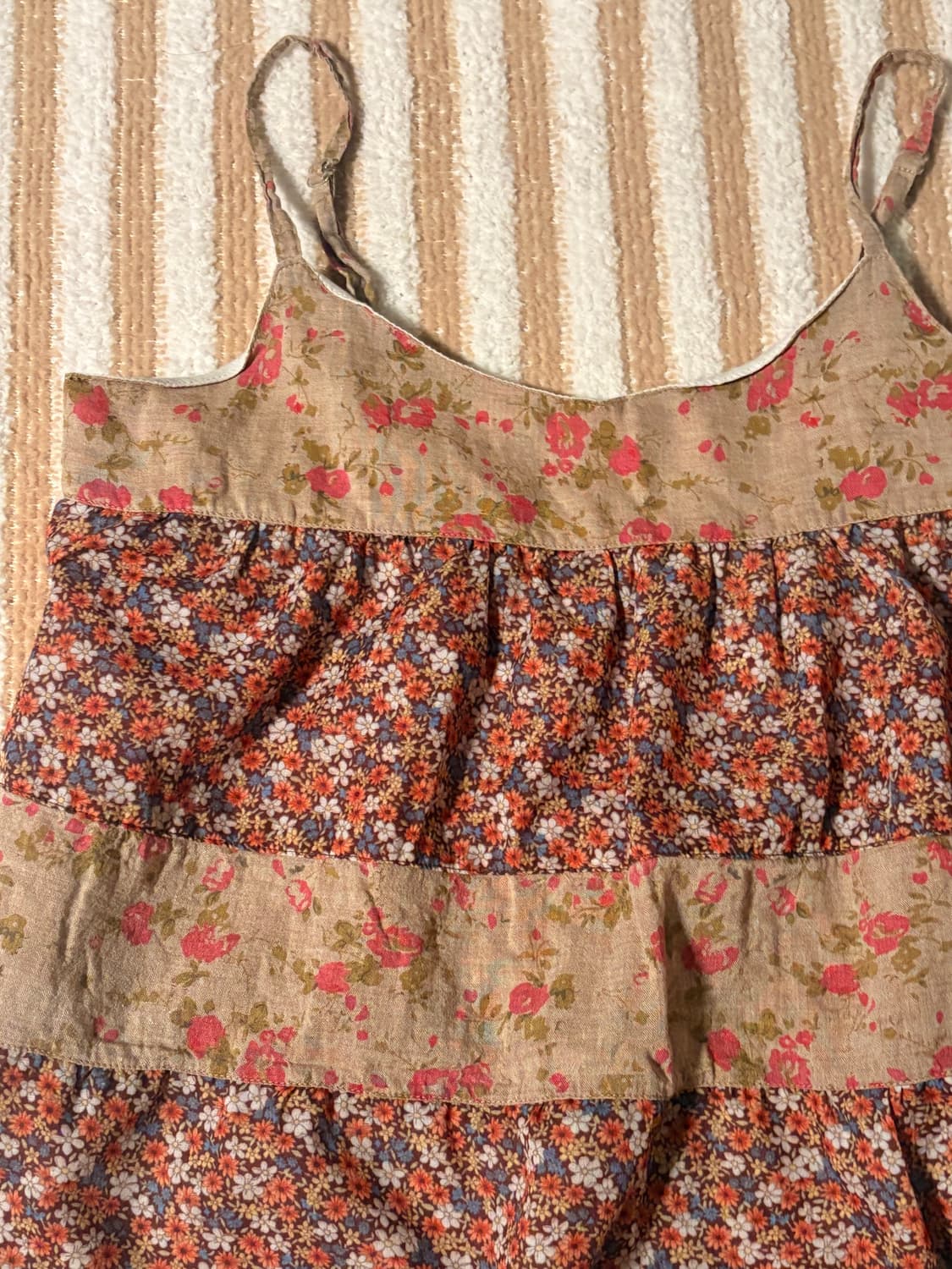 일본 빈티지 잔꽃 나시 모리걸  상품이미지1