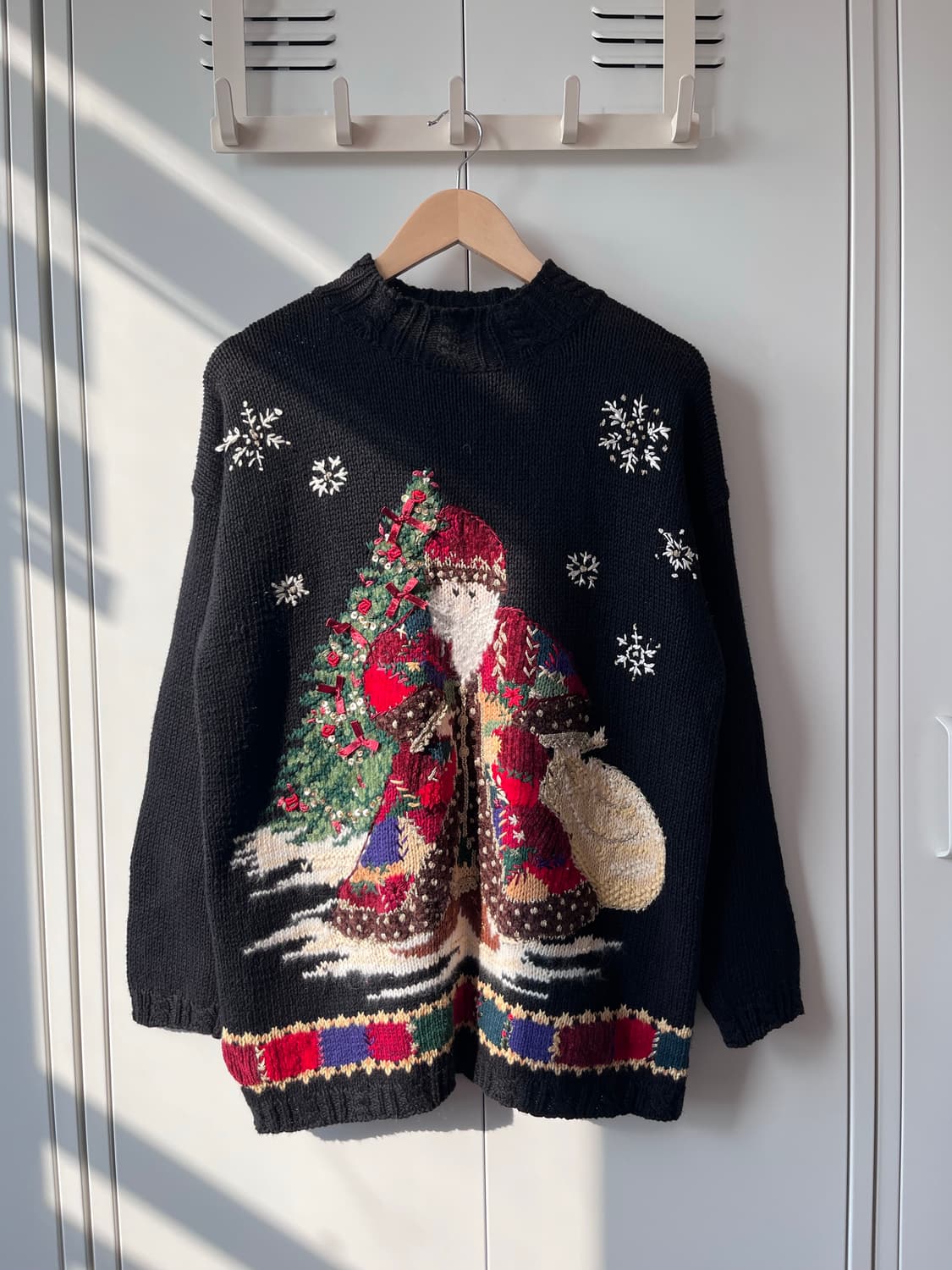 티아라 크리스마스 핸드메이드 산타 니트 상품이미지5