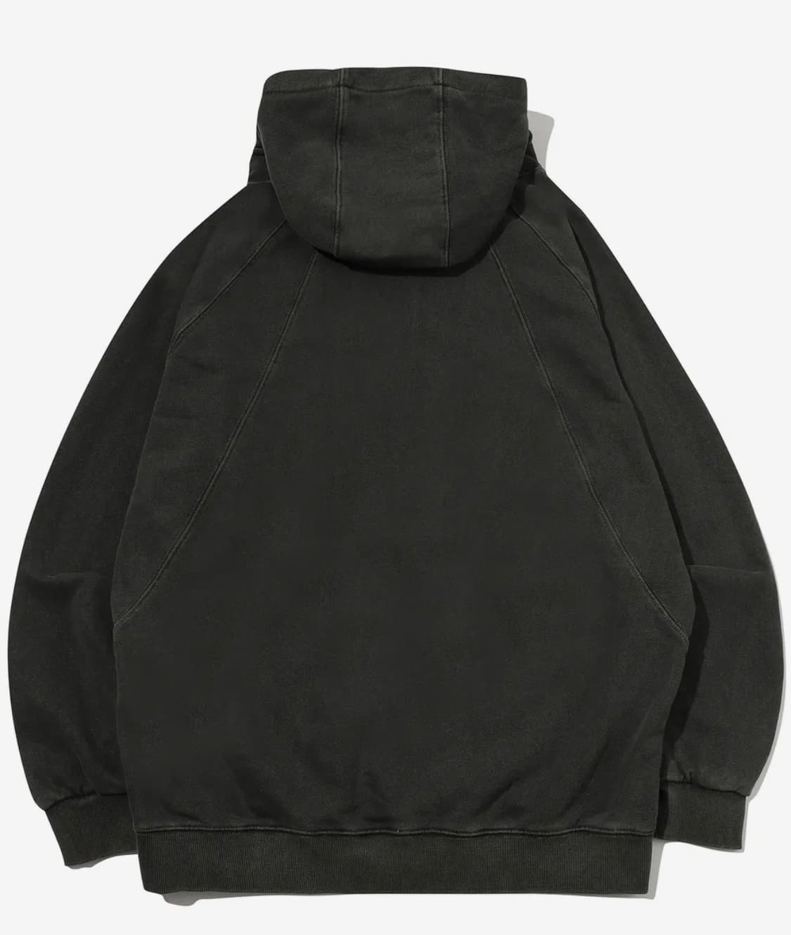 CP 피그먼트 스냅 후드티 스모크블랙 상품이미지2