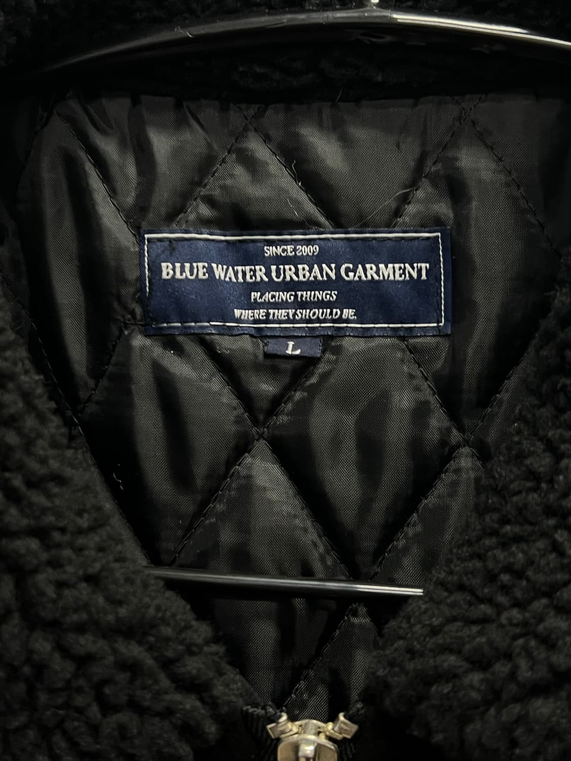 블루워터 어반가먼츠 양털카라 G-1 자켓 블랙 상품이미지4