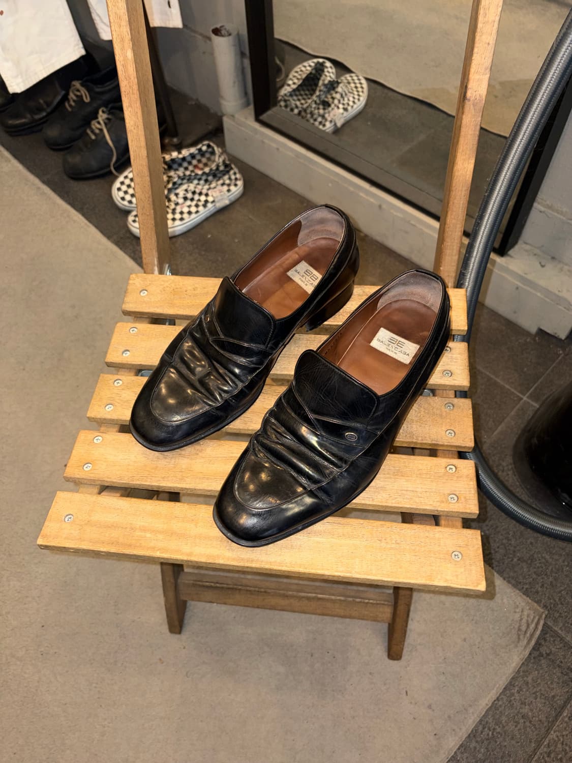 90‘s Balenciaga Paris Shirring BB loafer 상품이미지5