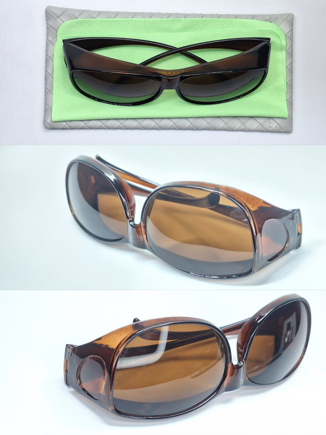 00s 일본 빈티지/브라운 고글형 선글라스 DGS-73K 스포티룩 레트로 상품이미지2