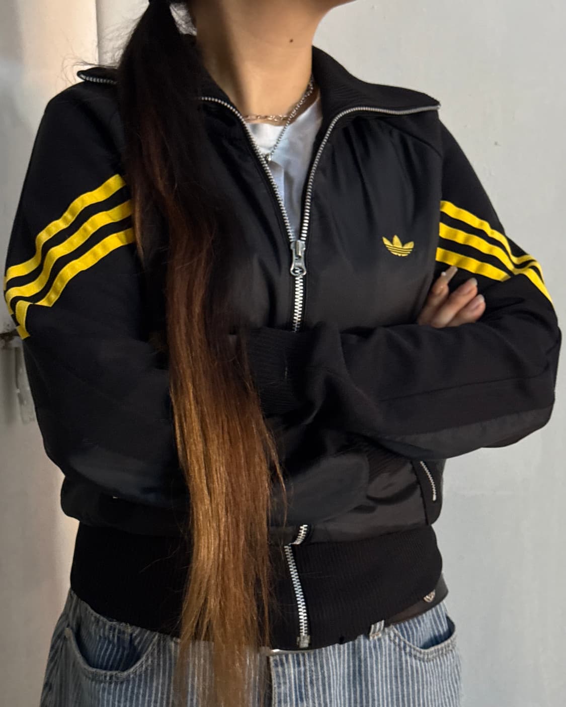 아디다스 윈터 더블 크롭 삼선 져지 상품이미지2