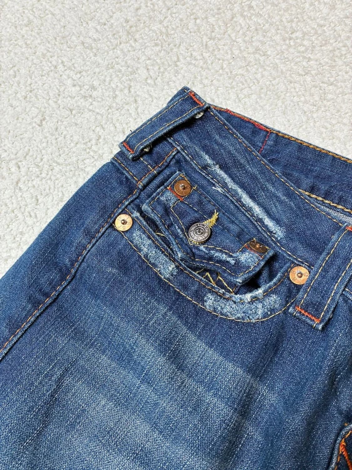 트루릴리젼 00s USA 로우 라이즈 부츠컷 데님 팬츠 PN7005 상품이미지4