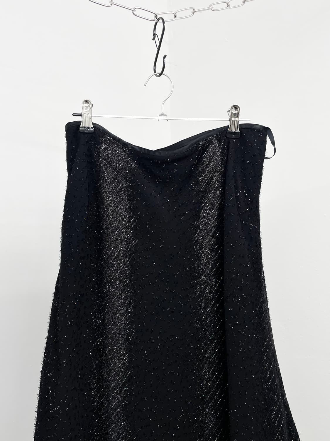 블랙페어리 샤인 프릴 시어 스커트  상품이미지5