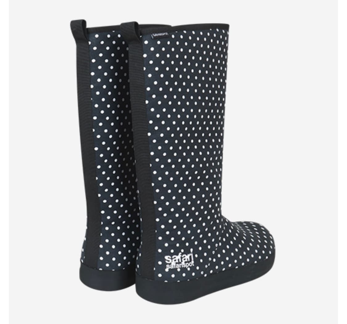 safarispot dot rain boot (black) 240 상품이미지1