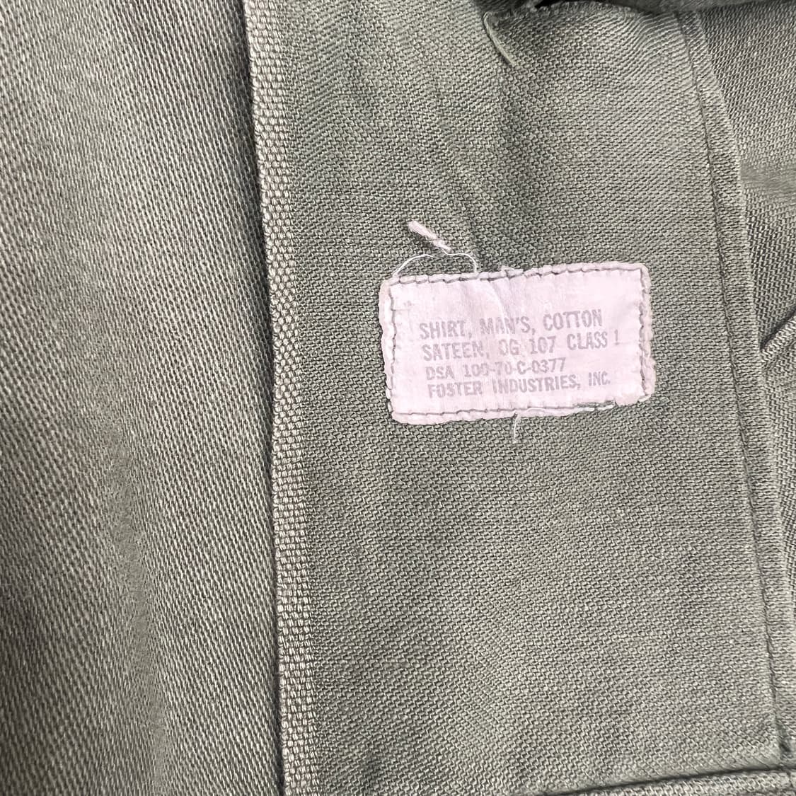 70’s US Army OG-107 Shirts 상품이미지6
