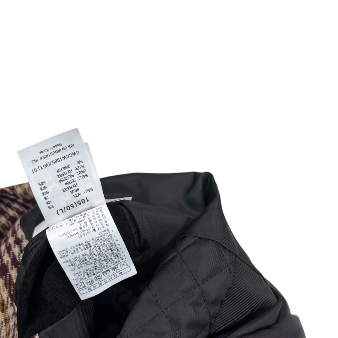 커스텀멜로우 하운드투스 신슐레이트 울 코트 상품이미지6