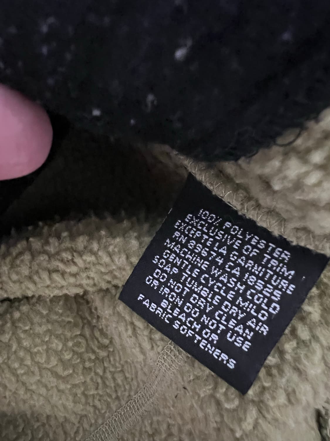 90s 마운틴 하드웨어 카키 올리브 플리스 집업 자켓 USA 상품이미지4