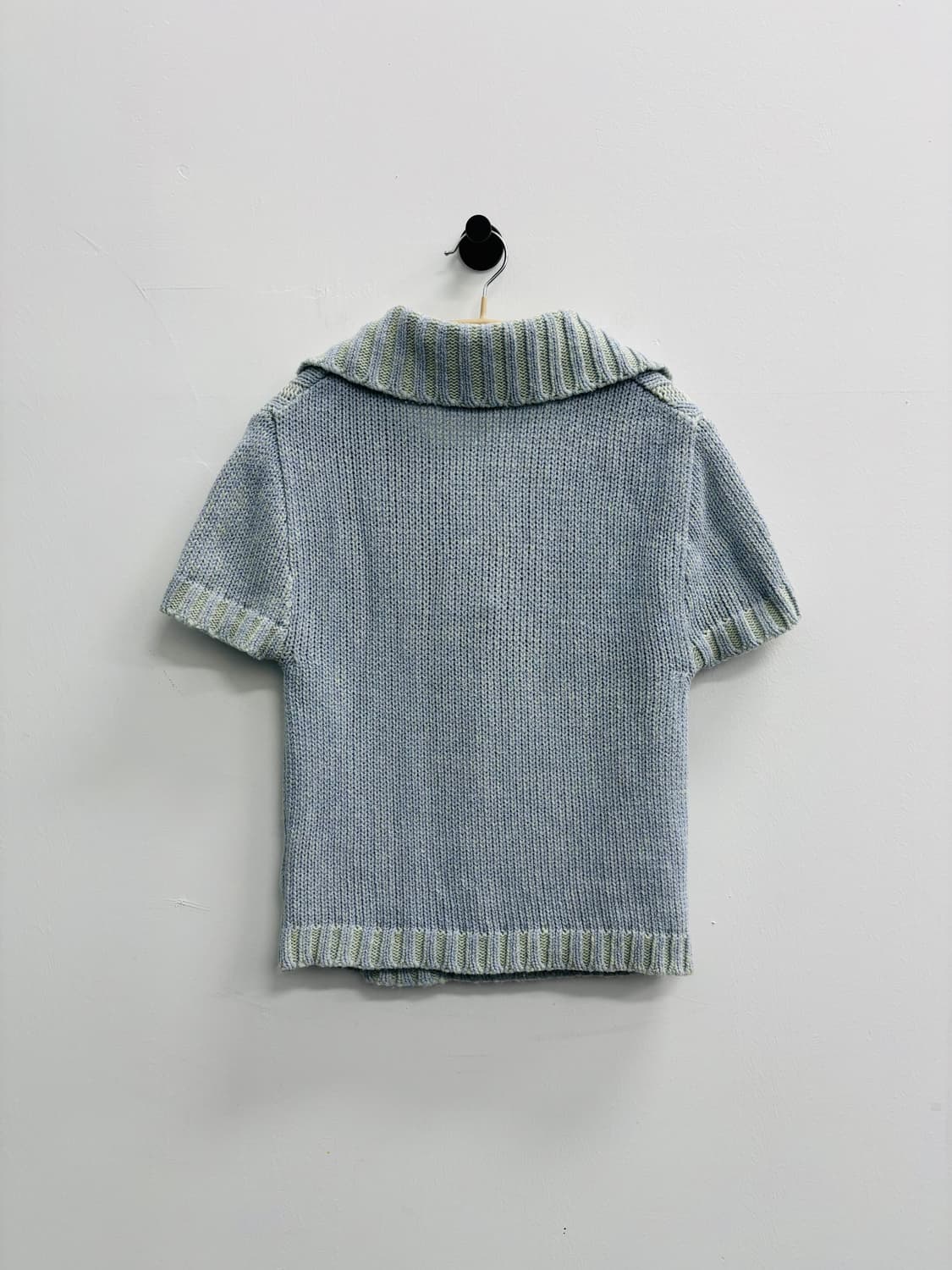 CERRIC(세릭) 케이블 칼라 반팔 니트 상품이미지3