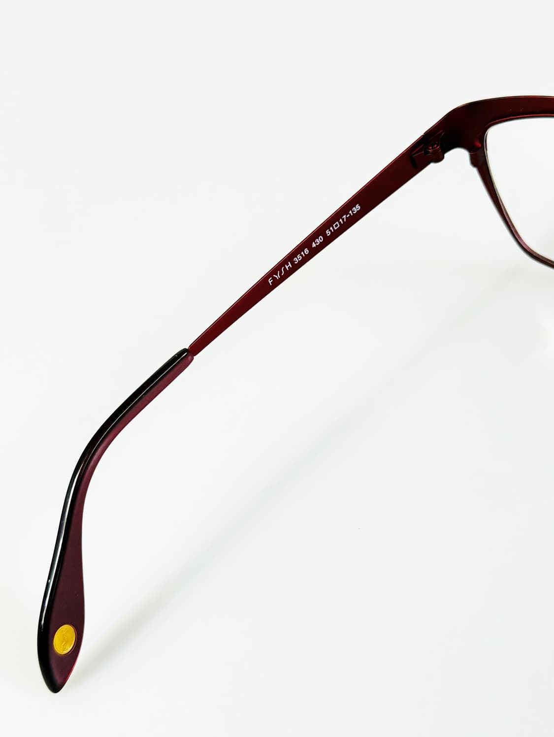 영국제 FYSH 버건디 레오파드 메탈 캣아이 스퀘어 빈티지 안경 상품이미지7