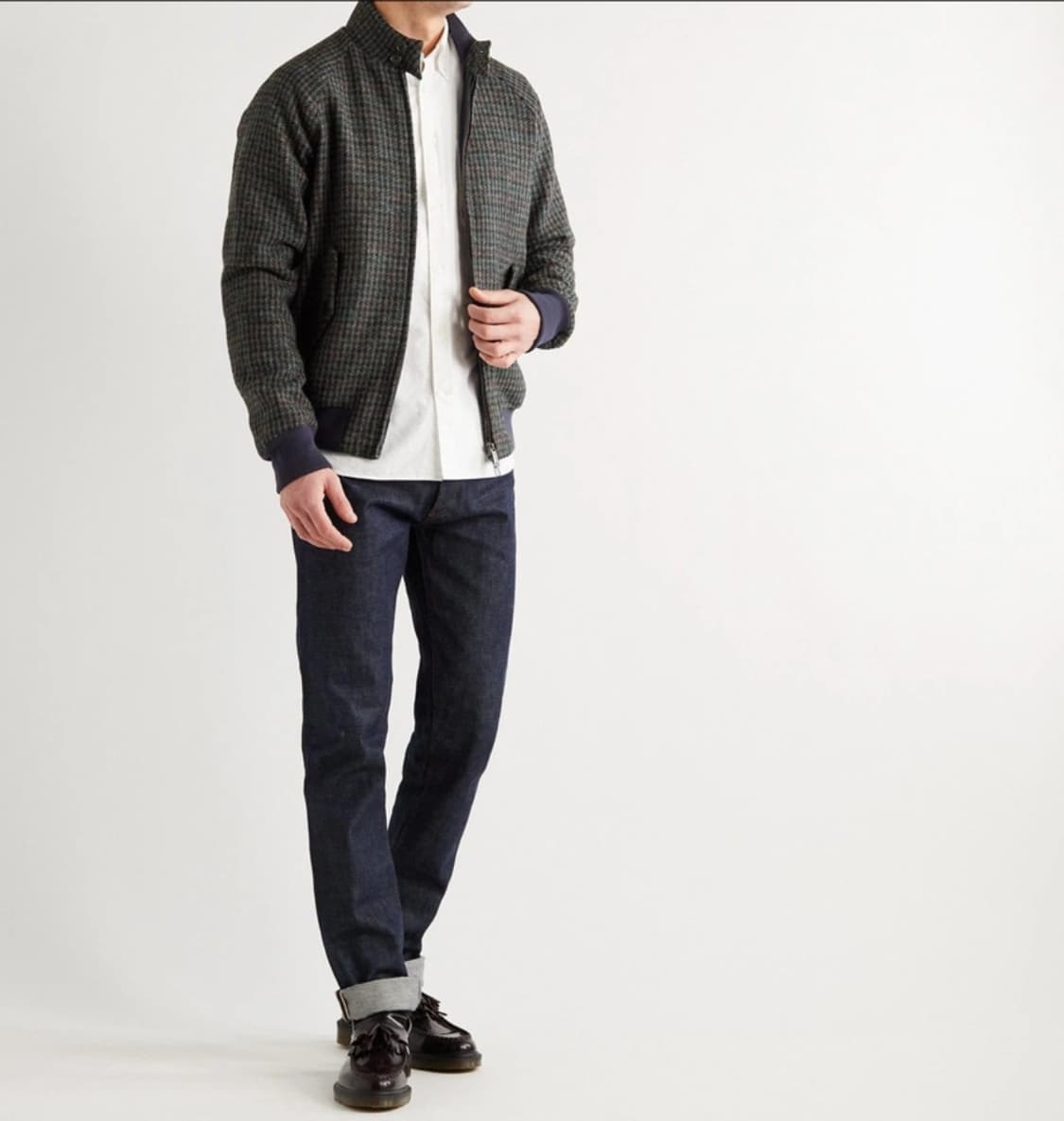 바라쿠타 G9 하운드투스 체크 버진울 자켓 40 상품이미지9