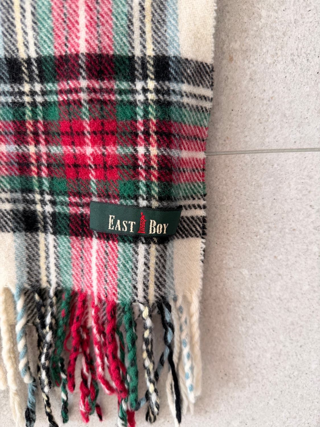 이스트 보이 체크 머플러 새상품  상품이미지2