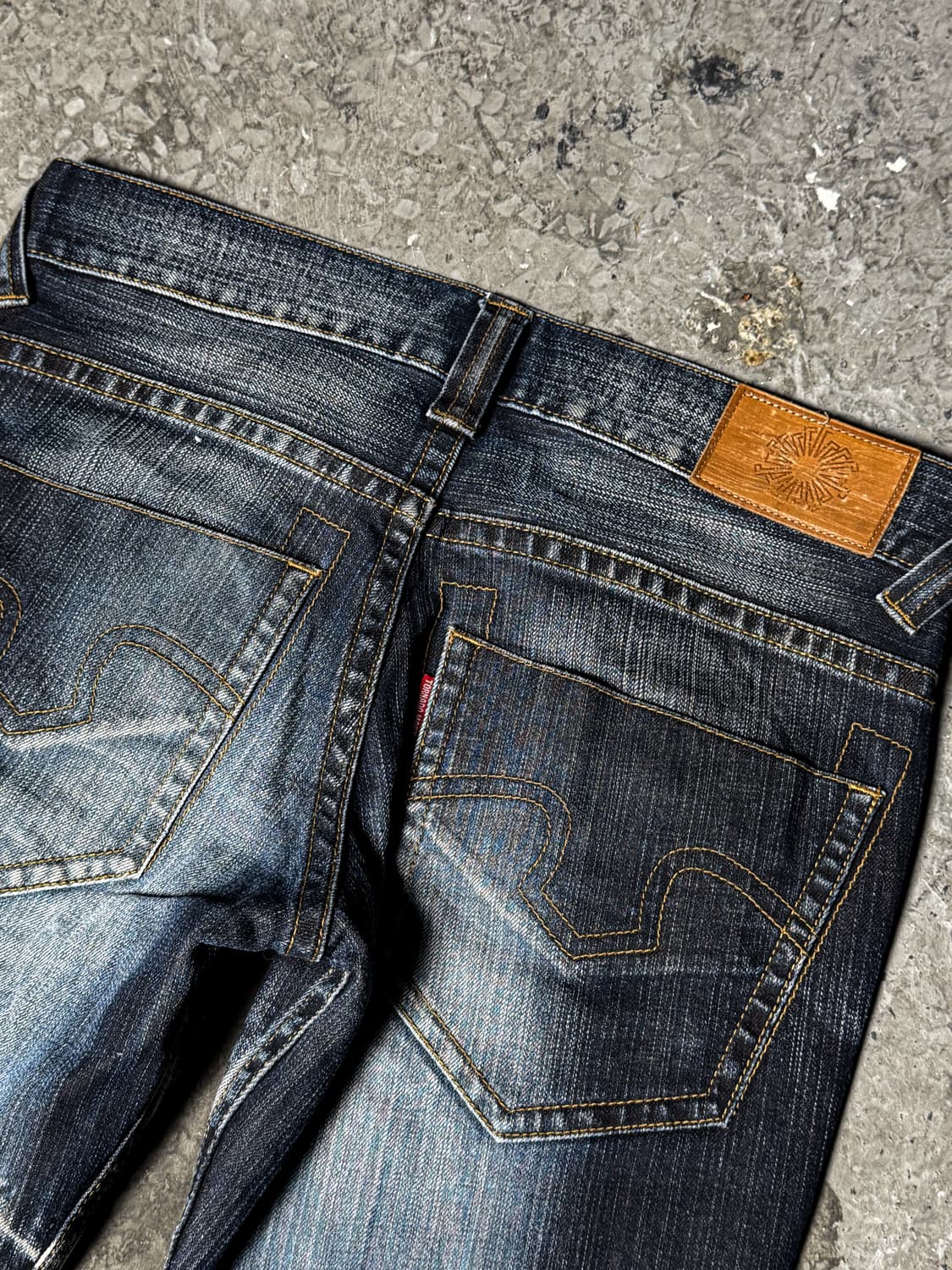 Tornado Mart – Heavy Washed Boot-cut Den 상품이미지7