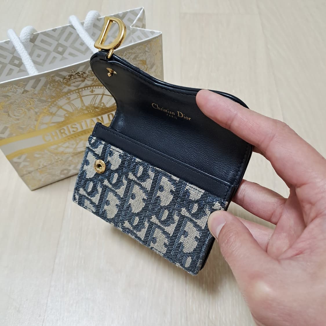 [100%/정품] 디올 새들 오블리크 자카드 카드지갑, 디올지갑 상품이미지4