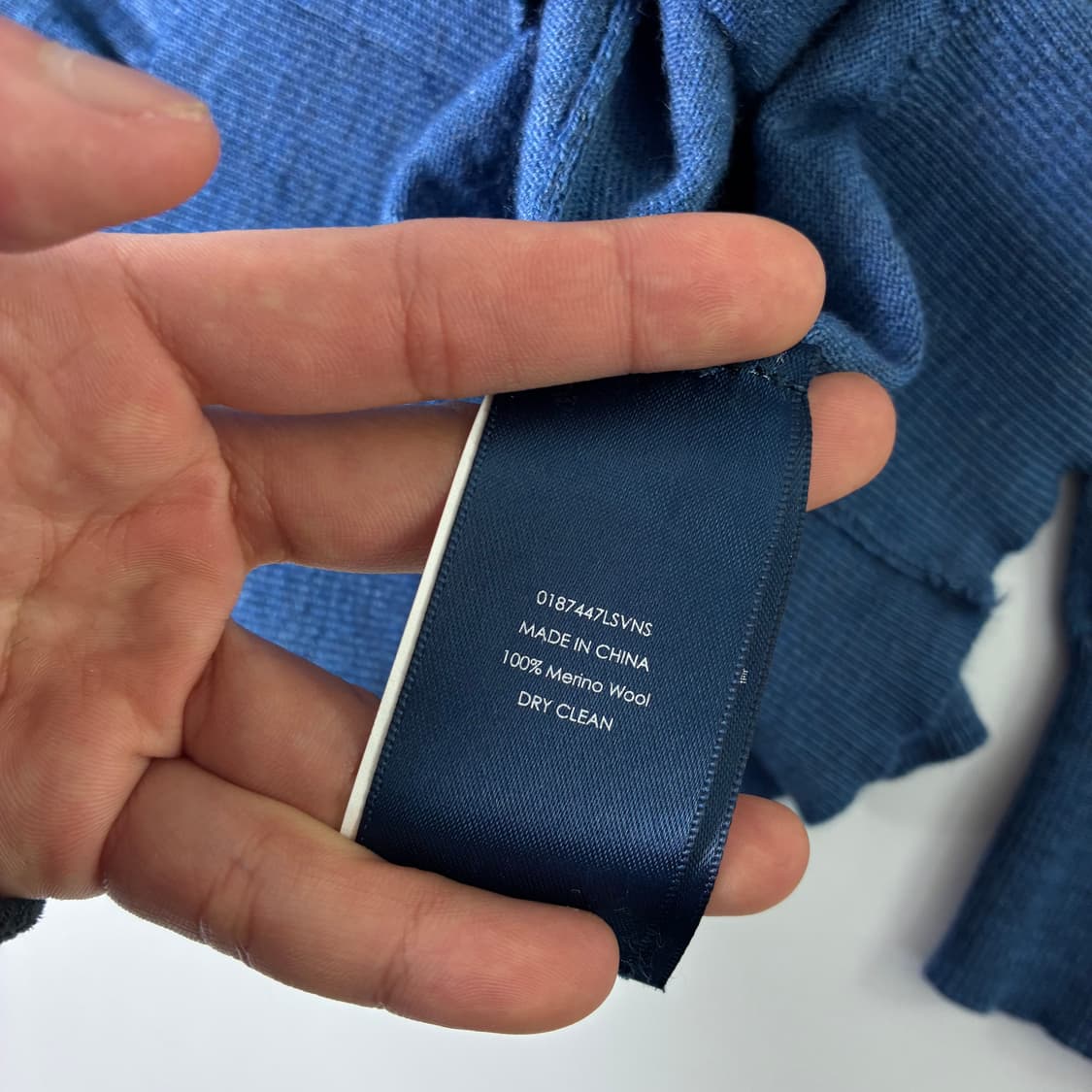 Polo  폴로 랄프로렌 자수 메리노울 소라 브이넥 니트  상품이미지5