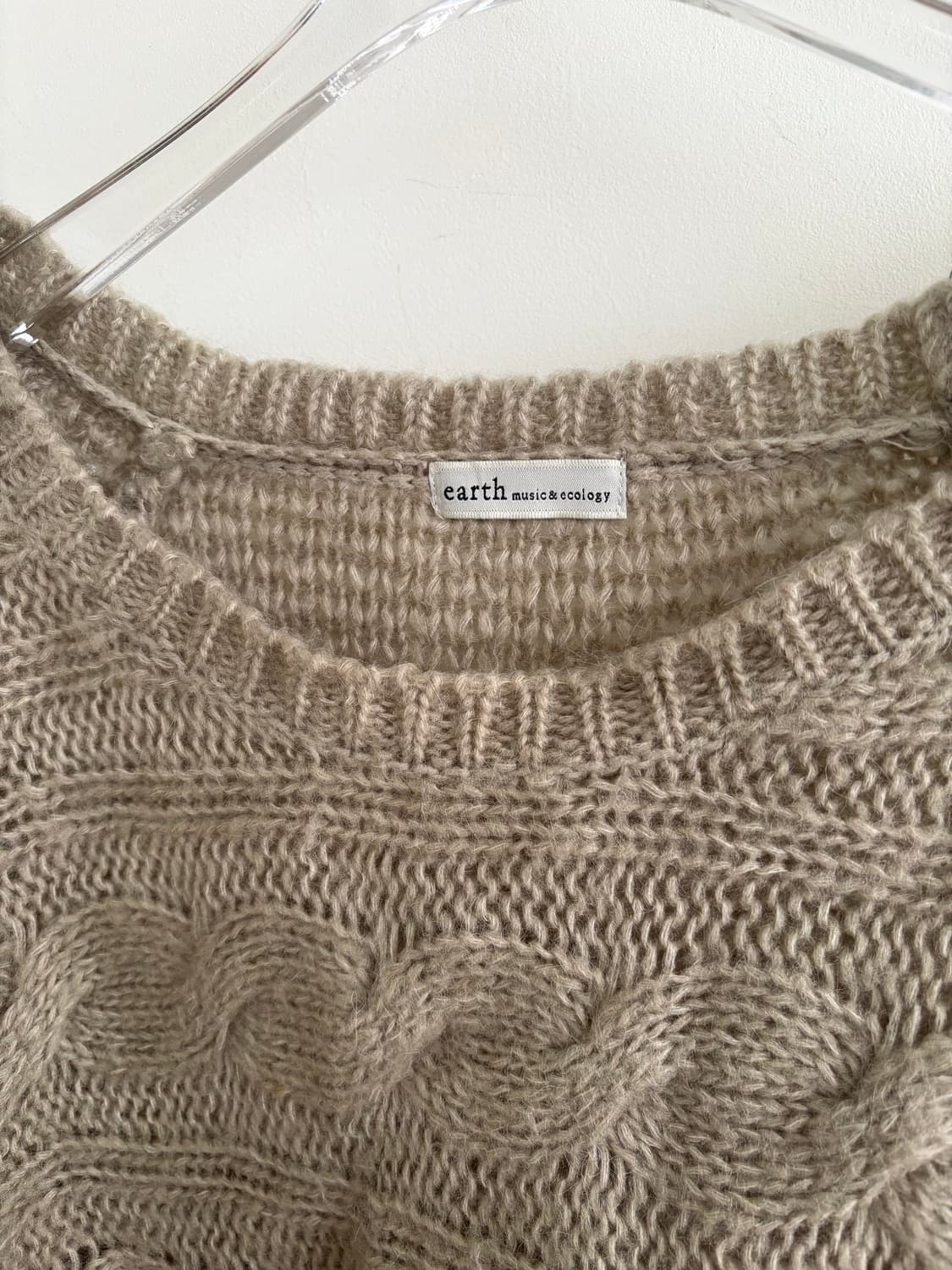 earth music&ecology 연카키 케이블 니트 상품이미지6