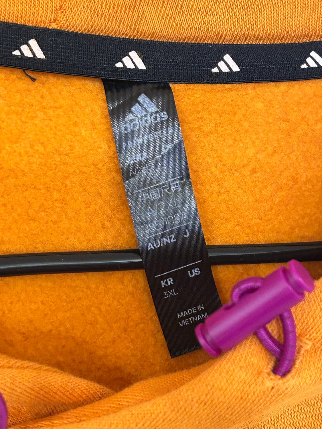 아디다스 오렌지 후드티 3XL 상품이미지2