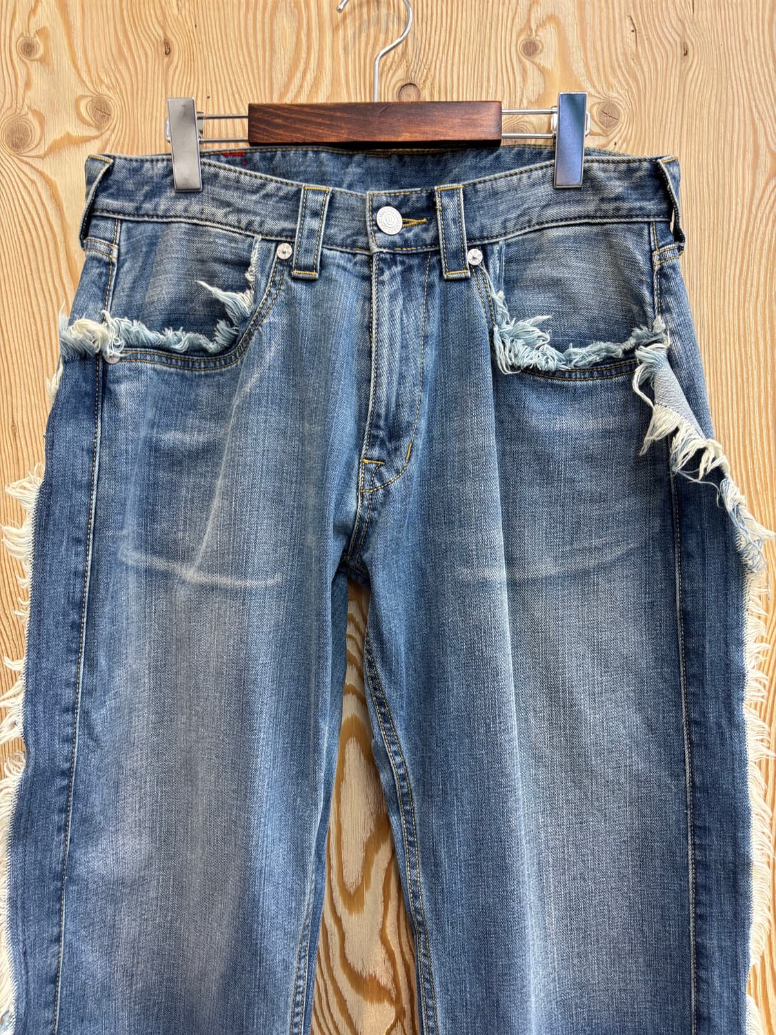 트루릴리전 테슬 데님 팬츠 상품이미지2