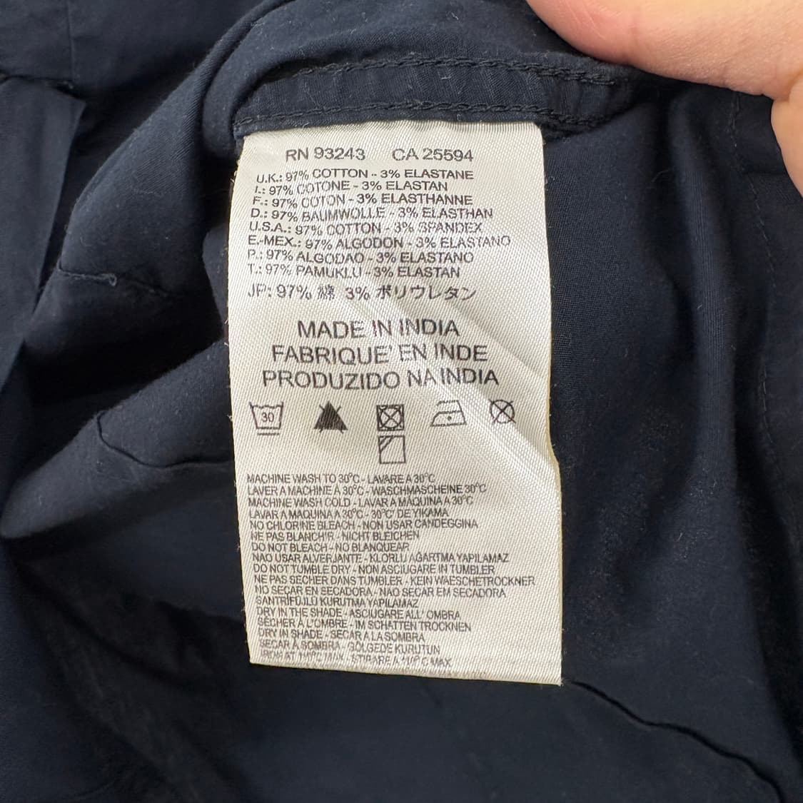 Diesel Co. 블랙 네이비 빈티지 셔츠 공용 M 상품이미지7