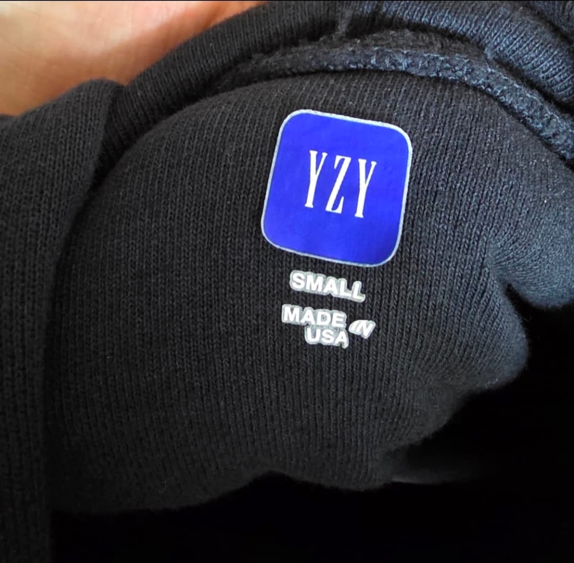 Yeezy gap 도브 후디 S사이즈 워시드블랙 상품이미지3