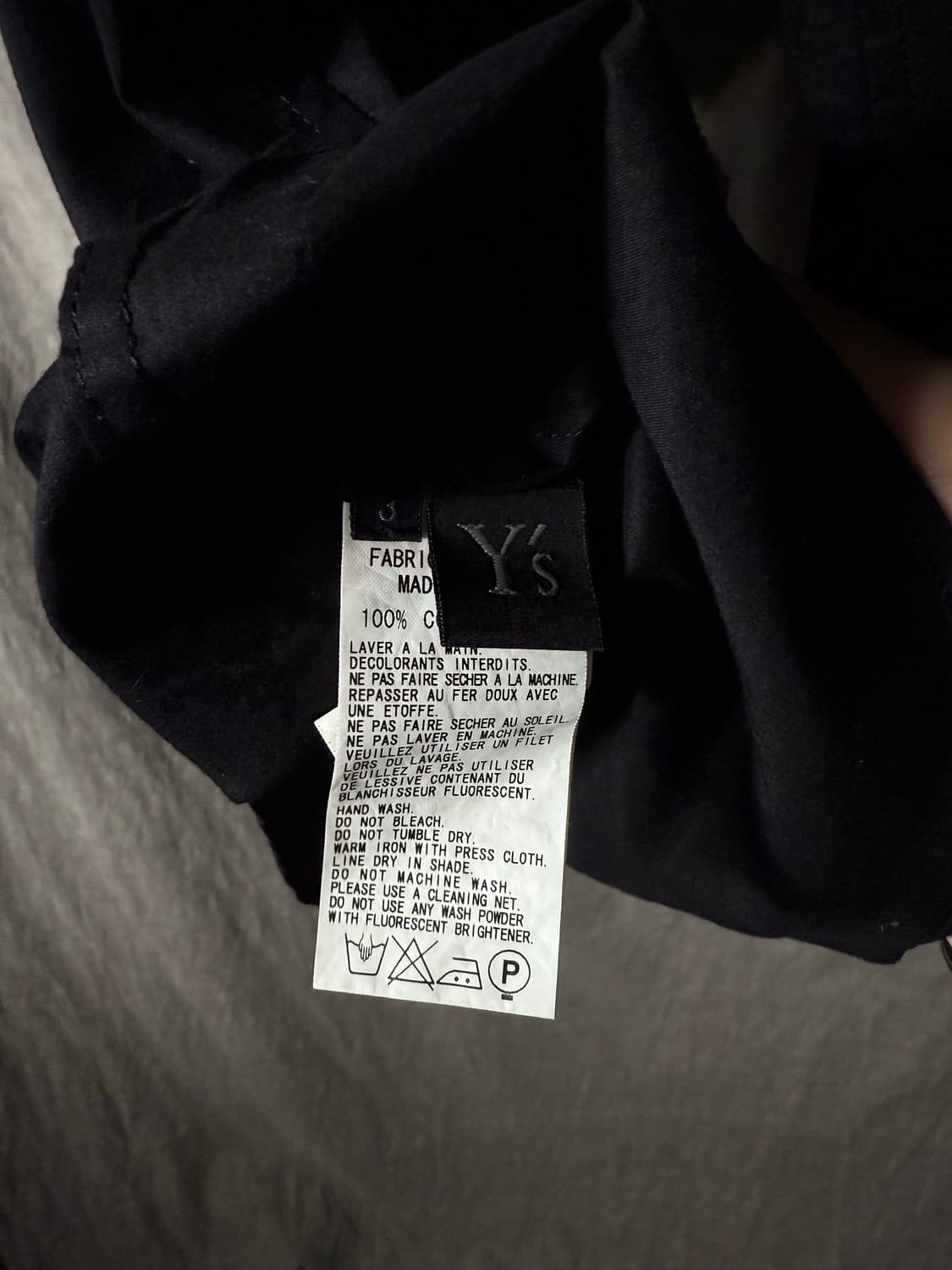 Yohji Yamamoto Y's Ruffle Button Shirt   상품이미지5