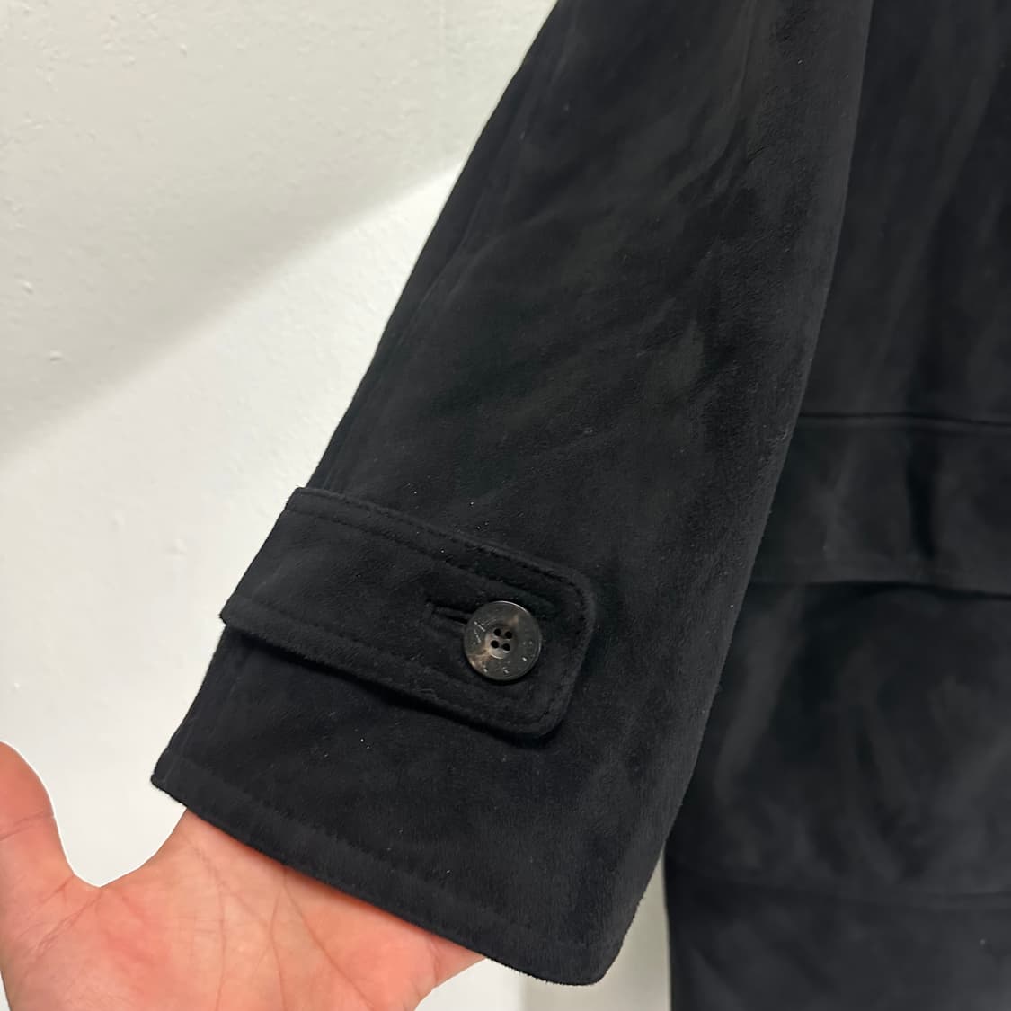 100 L-XL 리바이스레드탭 블랙 후드 무스탕 더플코트 상품이미지4