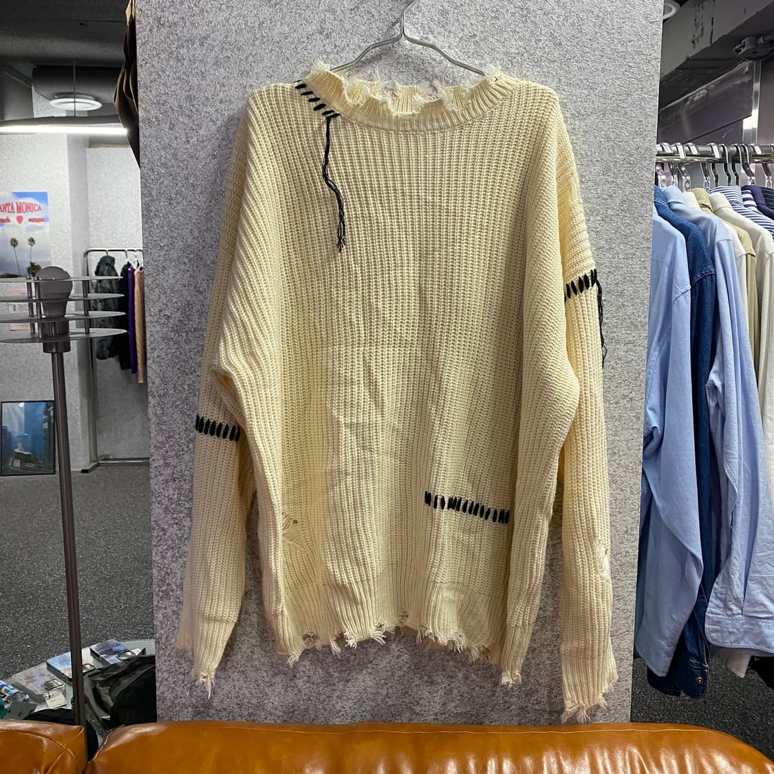 kzoom 아이보리 포인트 니트 B2469 상품이미지2