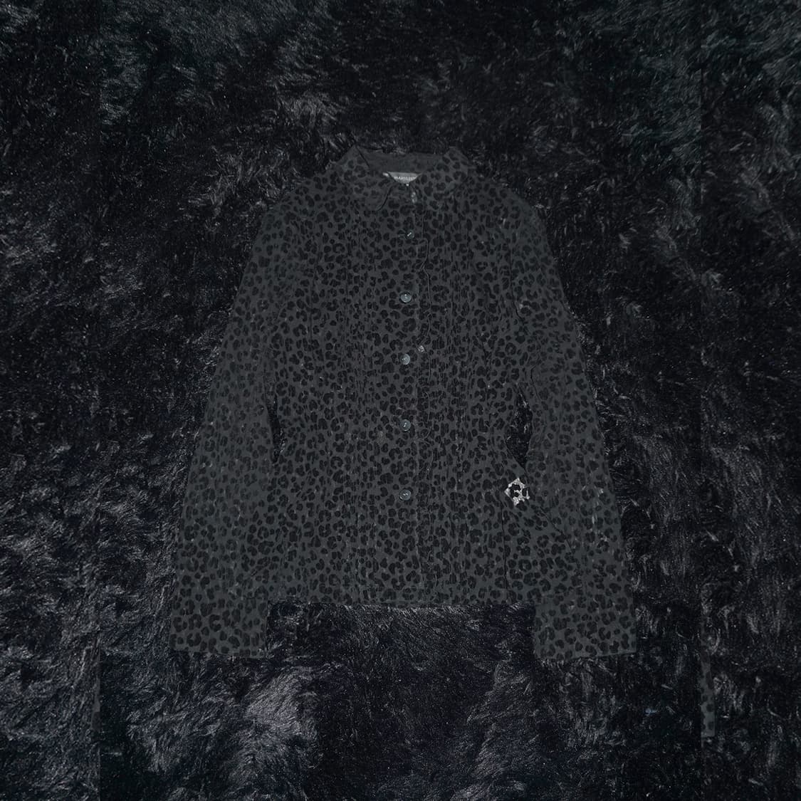 (maryleter) leopard see-through blouse 상품이미지1