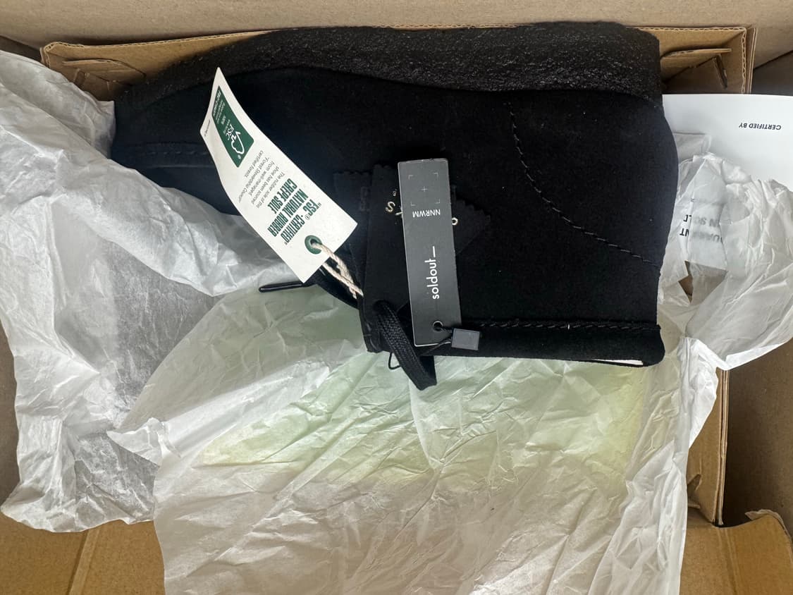 클락스 왈라비부츠 uk8 블랙새상품 상품이미지1