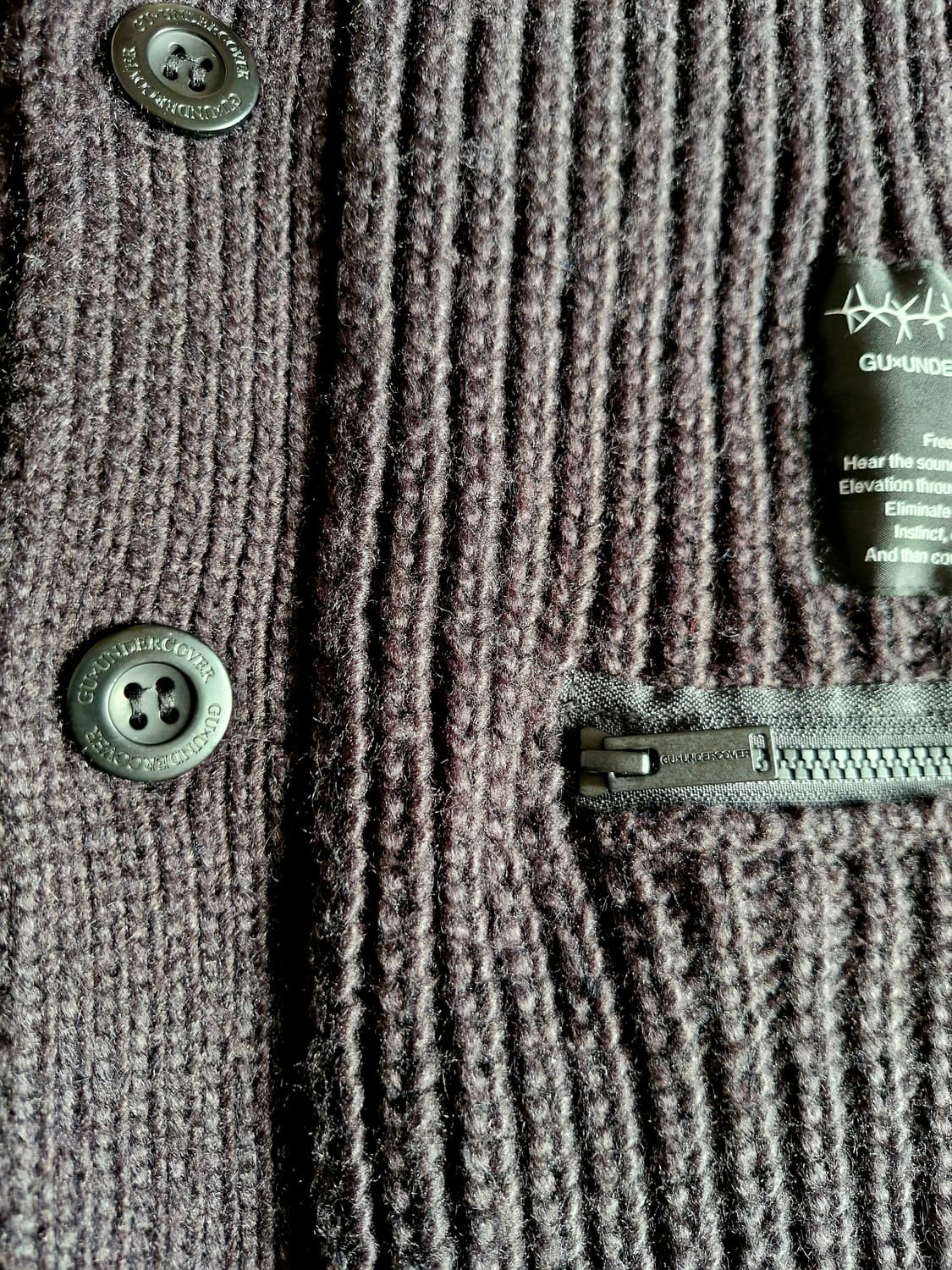 GU X 언더커버 오버사이즈드 니트 가디건  상품이미지5