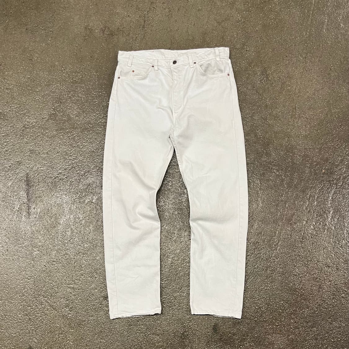 90s USA Levis505 오렌지탭 화이트진 (36“) 상품이미지4