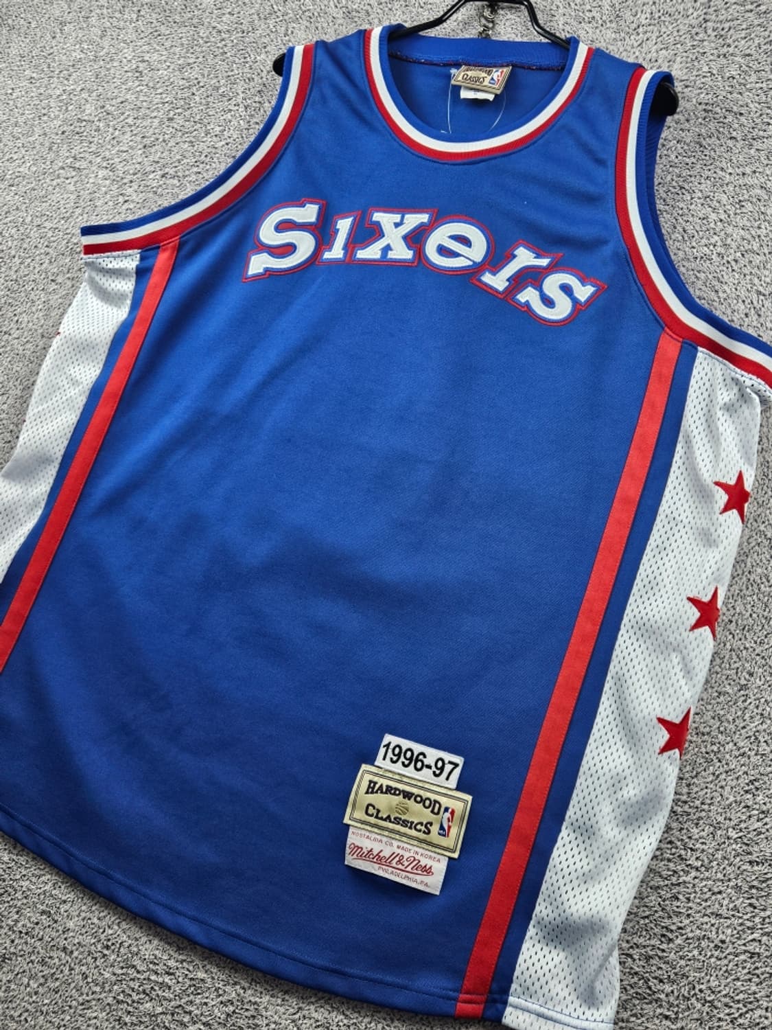 미첼앤네스 NBA 필라델피아 세븐티식서스 유니폼 (XL)/ 12268 상품이미지3