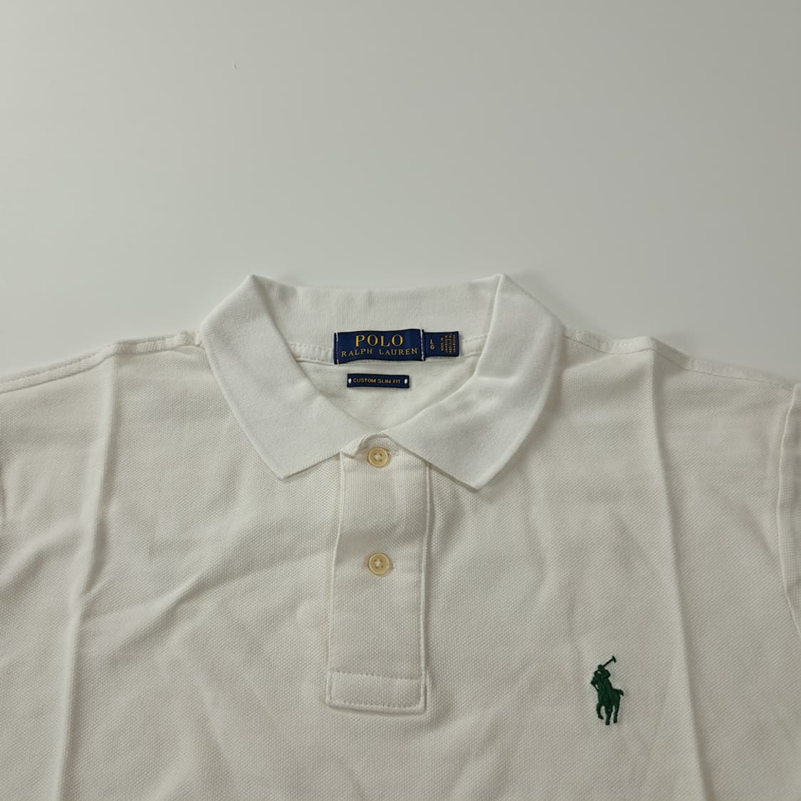 CK338 L 폴로 커스텀슬림핏 화이트 칼라 티셔츠 상품이미지2
