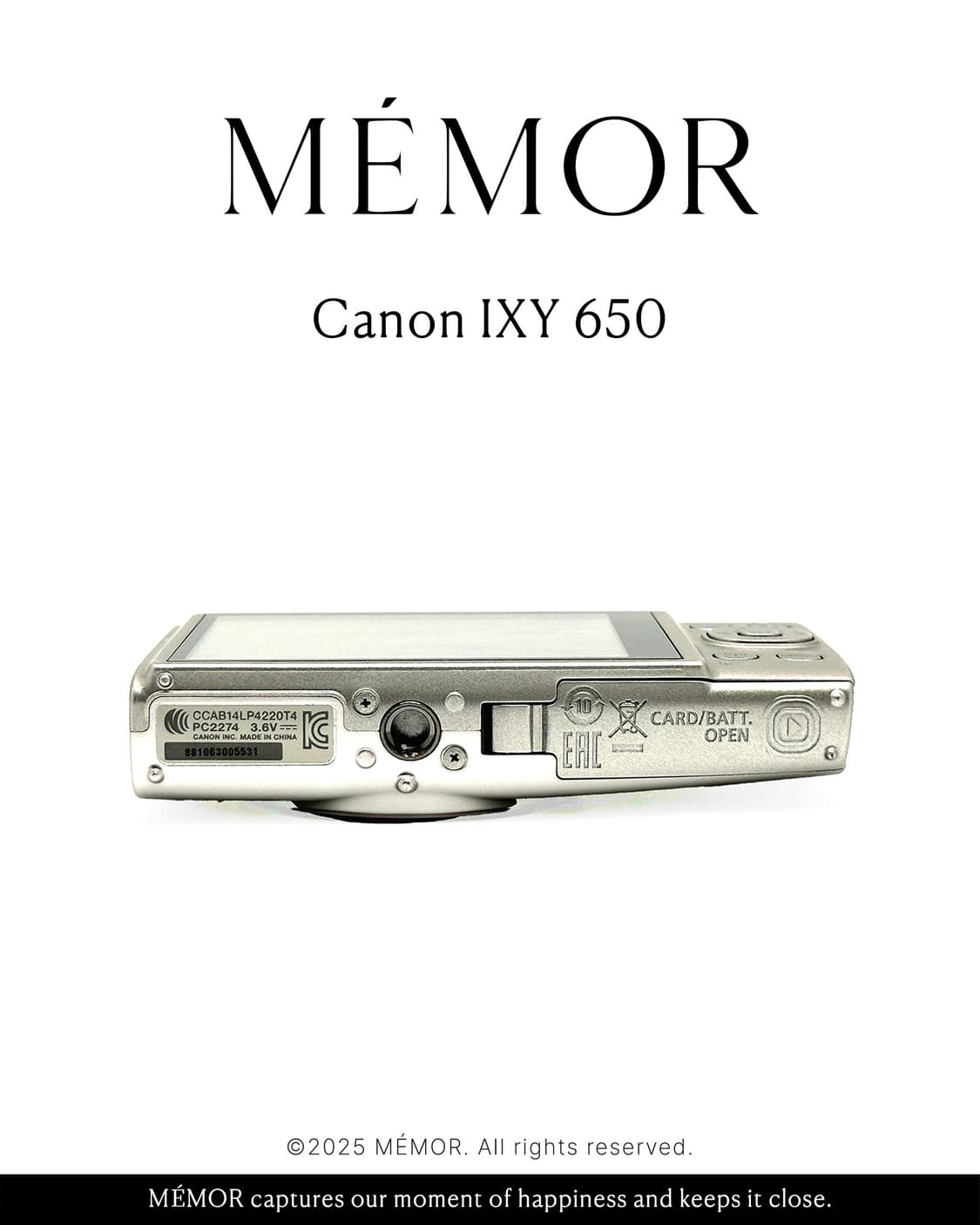 에스파윈터/켄달제너 사용🤍Canon IXY 650 캐논 디카 카메라  상품이미지4