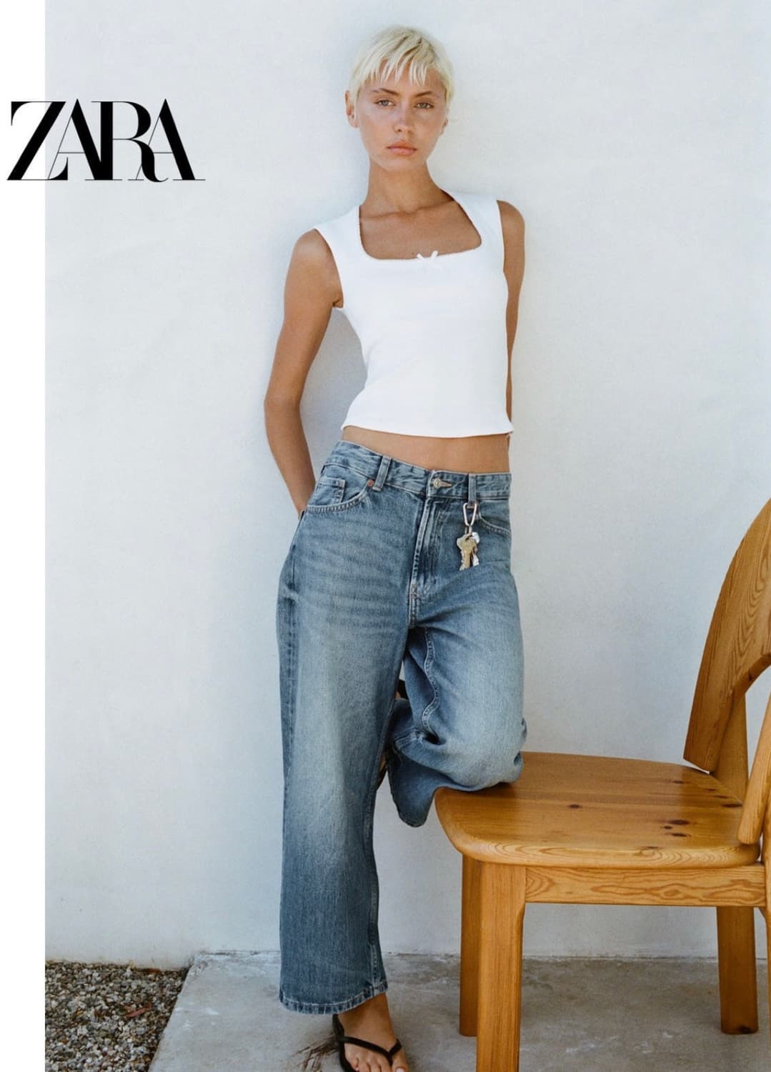 새상품) zara 자라 리본 레이스 트림탑  m 상품이미지2