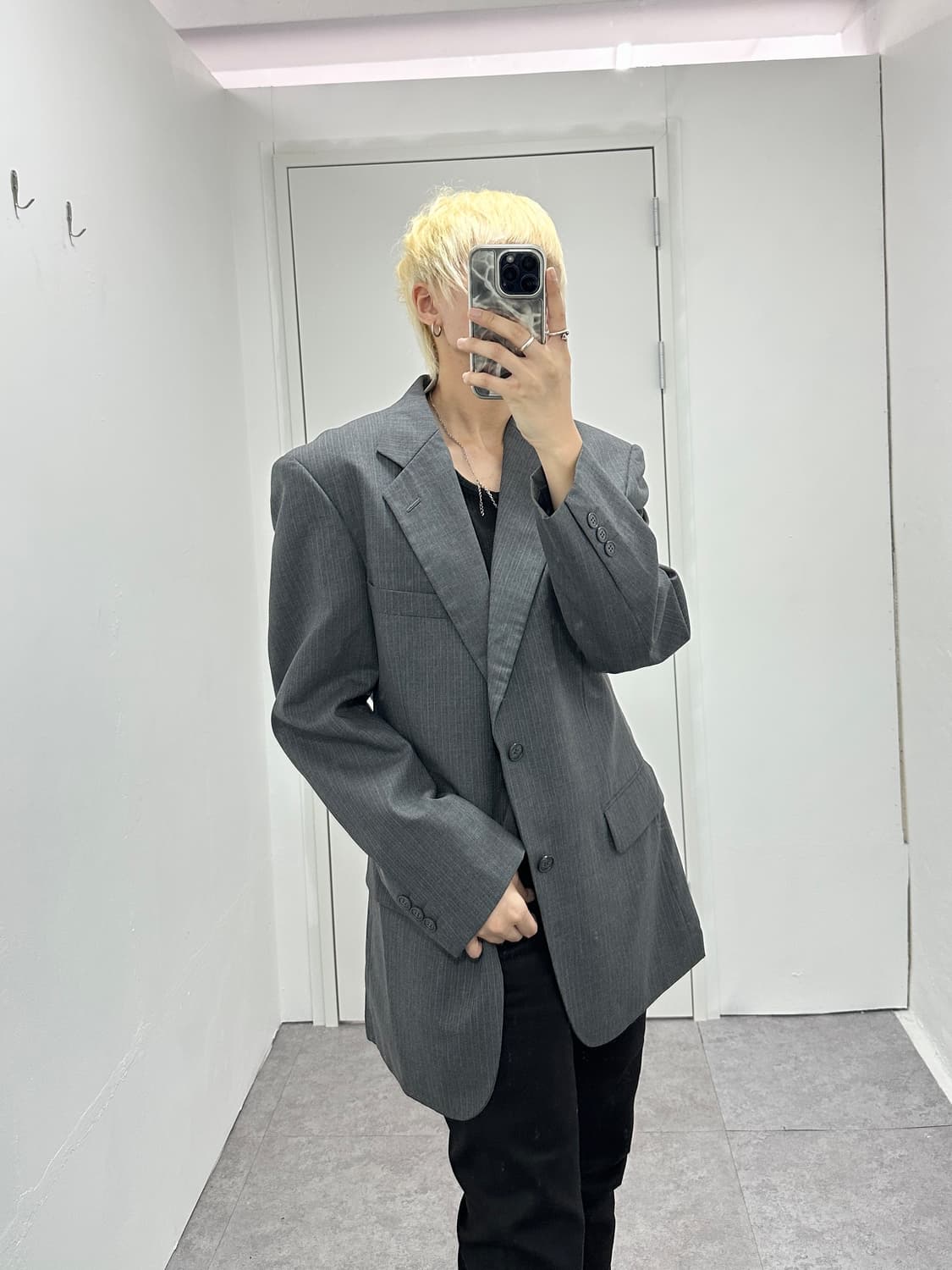 Vintage Dan Valentino Paris gray jacket 상품이미지1