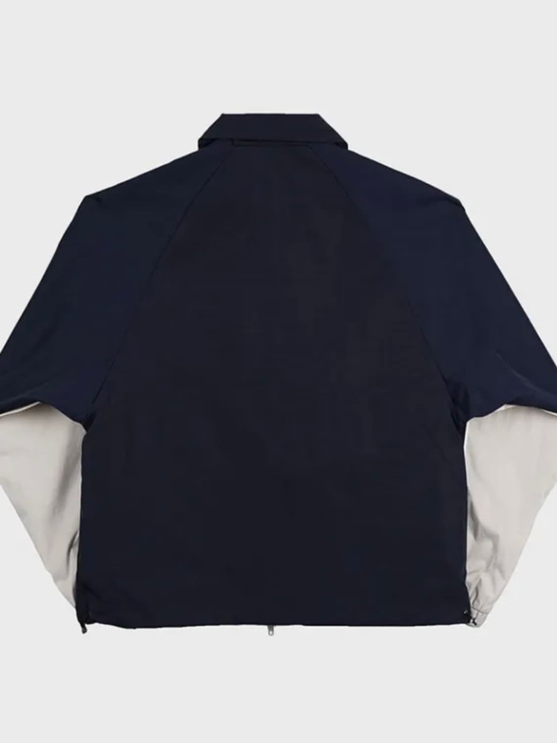 Piping line nylon jacket Navy 상품이미지3