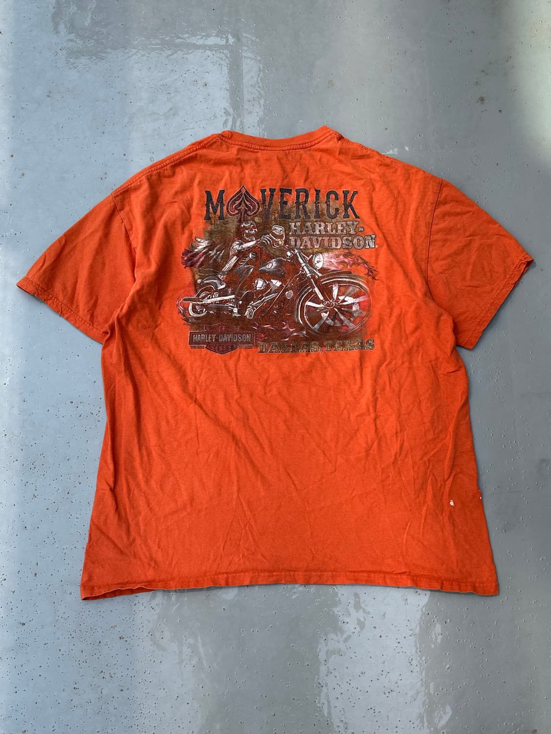 [할리데이비슨] •Vintage Orange Tee 상품이미지3