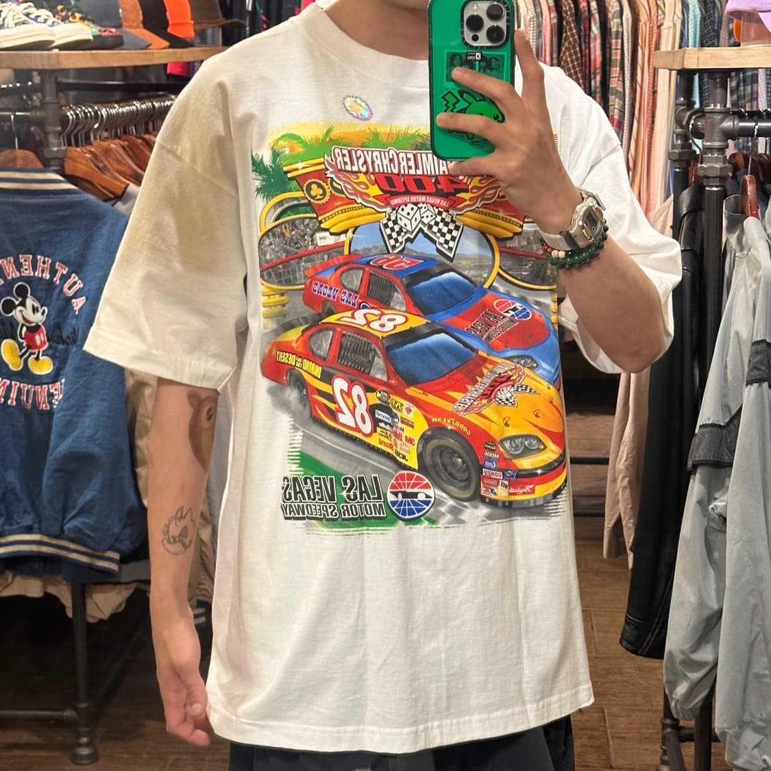 [HI] 빈티지 카 반팔티 화이트 상품이미지4